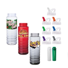 Malibu 26 oz PET Bottle with Flip Spout Infuser