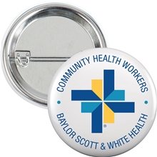 1-1/4 Round Safety Pin Button