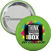 2-1/4 Round Safety Pin Button