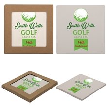Single Square Stone Coaster