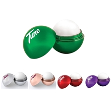 Metallic Finish Round Lip Balm