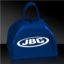 3 Blue Metal Cowbells