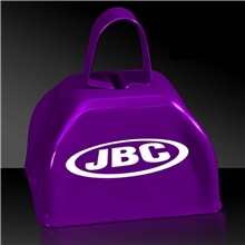 3 Purple Metal Cowbells