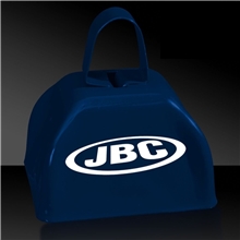 3 Navy Blue Metal Cowbells