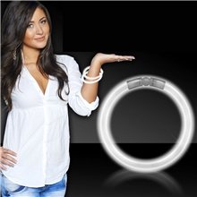 Superior 8 Glow Bracelets - White