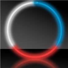 22 Glow Necklaces - Red / White / Blue
