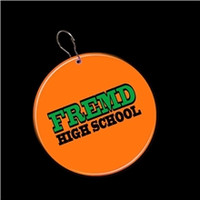 Orange Circle Plastic Medallion Badges