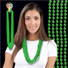 Metallic Green Mardi Gras Beads