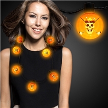 LED Ball Necklace - Orange