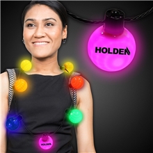 LED Ball Necklace - Rainbow
