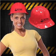 Red Plastic Construction Hat