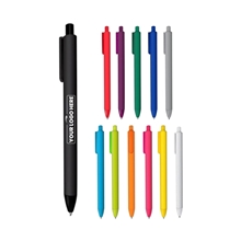Flex Soft Touch Rubberized Ball Point Pen - Black Ink