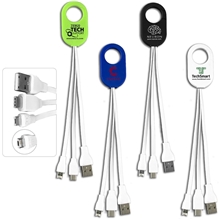 WEBER 5- in -1 Cell Phone Charging Cable with Carabiner Clip