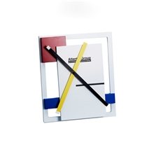 MoMA DeStijl Wall Clock w / Colors and Geometric Forms