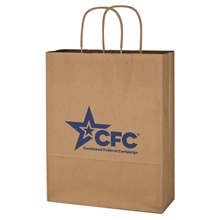 Kraft Paper Brown Shopping Bag - 10 X 13