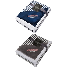 Field Co.(R) Chevron Striped Sherpa Blanket