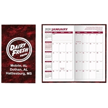 Cardstock Marble Cover Monthly Pocket Planner