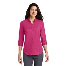 Port Authority(R) Womens 3/4- Sleeve SuperPro(TM) Twill Shirt