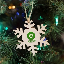 Wood Ornament - Snowflake