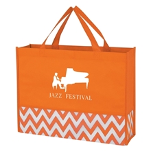 Zigzag Non - Woven Tote Bag