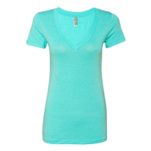 Next Level - Womens Triblend Deep V - Neck T - Shirt