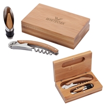 Bel Vino 2- Piece Bamboo Wine Set