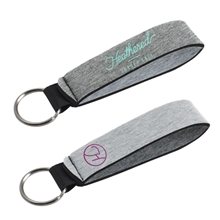 Heathered Jersey Knit - Neoprene Wrist Strap Key Holder