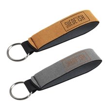 Suede - Ish - Neoprene Wrist Strap Key Holder
