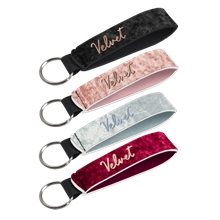 Velvet Neoprene Wrist Strap Key Holder