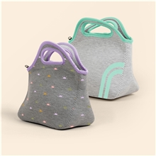 Klutch Heathered Jersey Knit Neoprene Lunch Bag