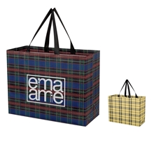 Tartan Laminated Non - Woven Shopper Bag