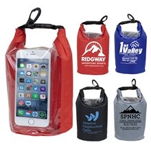 7 W x 11 H THE NAVAGIO 2.5 Liter Water Resistant Dry Bag With Clear Pocket Window