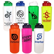 32 oz Sports Bottle with Flip Top Cap