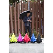 Shed Rain(TM) UnbelievaBrella(R) 48 Reverse - Close Manual Stick Umbrella (Solids)
