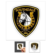 CUSTOMCUT(TM) 2 sq inch to 9 sq. inchFull Color Custom Shape Removable Vinyl Stickers in Singles