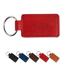 Leeman Tuscany PU Leather Rectangle Keychain