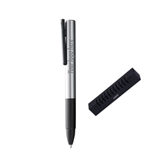 LAMY Silver Aluminum Capless Rollerball Pen w / Comfortable Grooved Grip