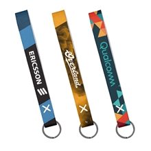 Strickland Dye - Sublimated Felt Wrist Keychain with Metal Split Ring