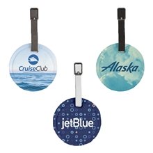 Hayes Dye - Sublimated Felt Round Luggage Tag