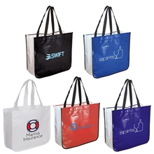 Extra Large Laminated Shopping Tote Bag