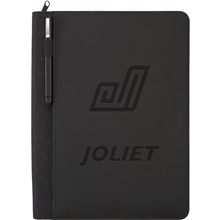 Vienna Heathered Zippered Padfolio with FSC(R) Mix Paper