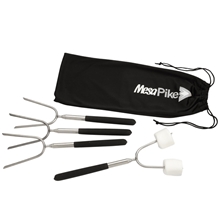 Extendable 34 Roasting Sticks with Carrying Case