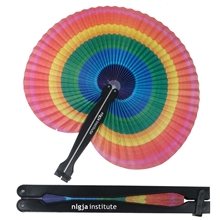 Rainbow Folding Fan