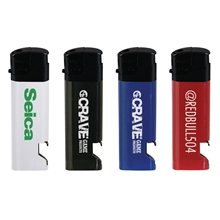 Solid Electronic Lighter W / Bottle Opener