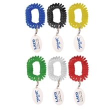 Bracelet Wrist Coil w / Tag Keyring