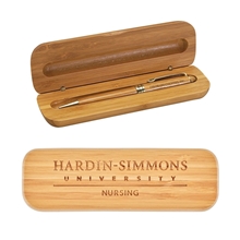 Bamboo Case w / Pen Gift Set