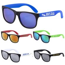 NEWPORT TINR Colored Mirror Tint Lens Sunglasses with Mattte Frame