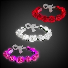 Pink Roses LED Halo Headband