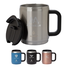 Manna(TM) 14 oz Boulder Stainless Steel Camping Mug w / Handle