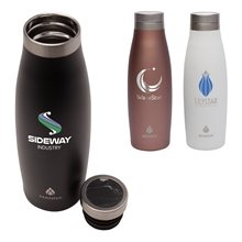 Manna(TM) 18 oz Oasis Stainless Steel Water Bottle w / Marble Lid